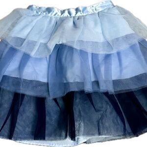 Janie and Jack Light Blue Layered Tulle Skirt size 5